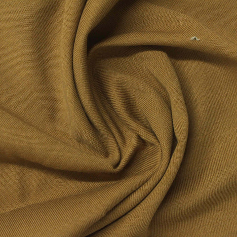 100% Cotton Jersey Knit Fabric, 180 gsm, 180 cm — Khaki