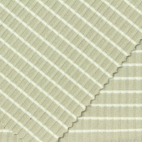Light Beige Grid Rib Knit, Polyester