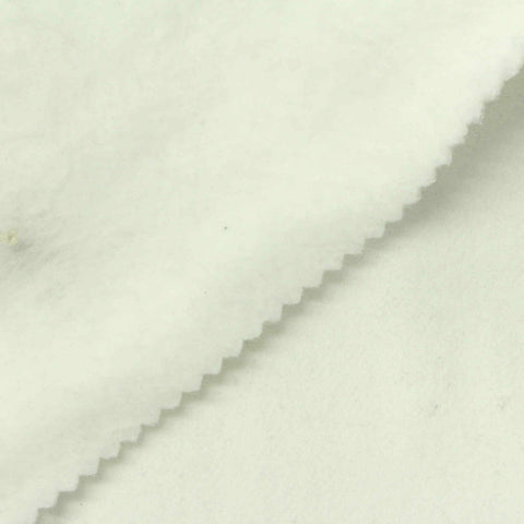 Brushed Polyester Cotton French Terry Fabric, 450 gsm, 170 cm — Green