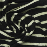 Black Horizontal-Stripe Jersey Knit, Poly-Viscose, 180 gsm, 160 cm, ref EF-272779 — photo 1
