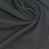 Brushed Polyester Stretch Milk Silk Knit Fabric, 230 gsm, 160 cm — Black — photo 1