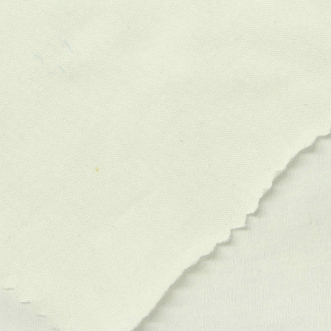 100% Cotton Jersey Knit Fabric, 176 gsm, 170 cm — White