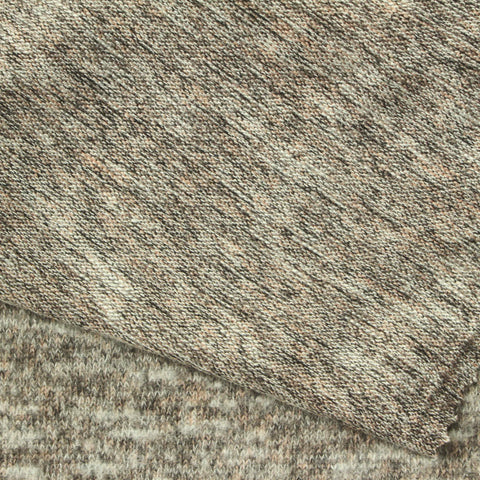 Heathered Brown Marl Jersey Knit, Poly-Viscose