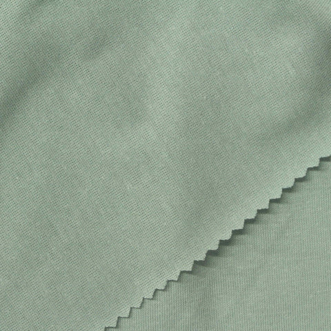 Polyester Cotton Jersey Knit Fabric, 160 gsm, 175 cm — Green