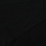 Viscose Stretch Rib Knit Fabric, 225 gsm, 150 cm — Black, ref EF-220869 — photo 1