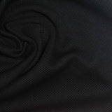 Polyester Stretch Knit Fabric, 320 gsm, 160 cm — Black — photo 1
