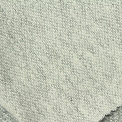 Light Grey Marl French Terry, Cotton-Poly, 176 gsm