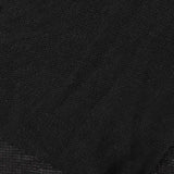 Viscose Polyester Stretch Chunky Knit Fabric, 164 gsm, 180 cm — Black — photo 1