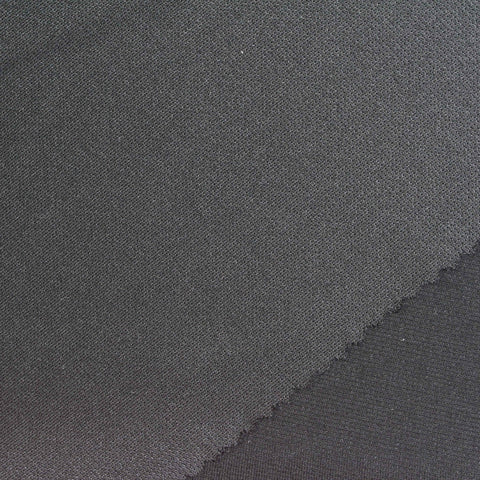 Charcoal Textured Rib Knit, Polyester
