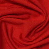 Red Ribbed Jersey Knit, Poly-Viscose — photo 1