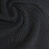 White Vertical-Stripe Knit, Polyester, 360 gsm — photo 1