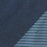 Dark Blue Horizontal-Stripe Birdseye Knit, Polyester — photo 1