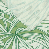 Green Tropical-Leaf Jersey Knit, Viscose — photo 1