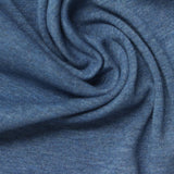 Blue Marl Rib Knit, Cotton-Poly, 270 gsm — photo 1