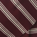 Maroon Stripes Rib Knit, Viscose — photo 1