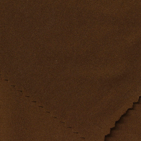 Polyester Stretch Milk Silk Knit Fabric, 250 gsm, 140 cm — Brown