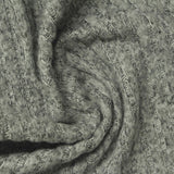 Dark Grey Marl Rib Knit, Poly-Viscose, 220 gsm — photo 1