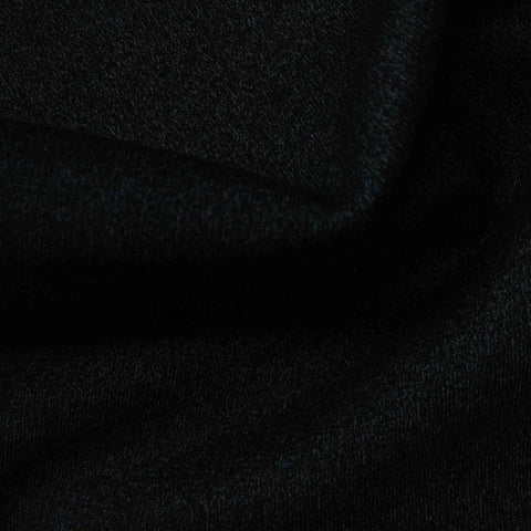 Polyester Cotton Stretch Interlock Knit Fabric, 455 gsm, 160 cm — Black