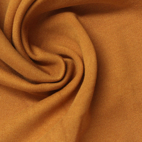 Viscose Nylon Stretch Ponte Knit Fabric, 360 gsm, 160 cm — Orange