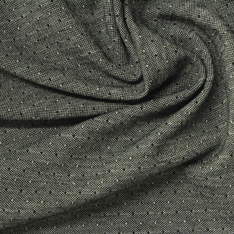 Black Dots Knit, Poly-Cotton
