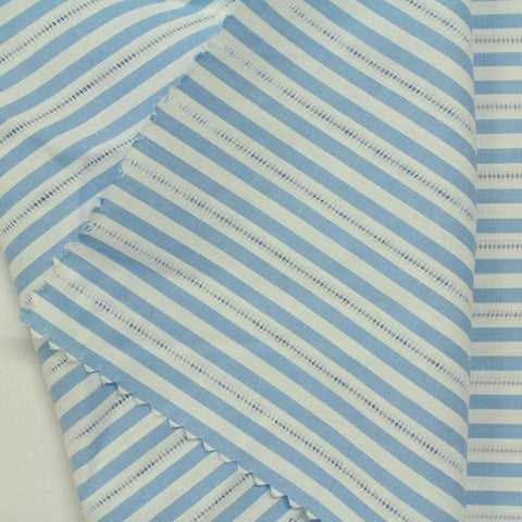 Blue Stripes Woven, Cotton, 95 gsm