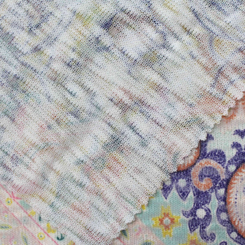 Purple Paisley Jacquard