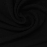 100% Polyester Interlock Knit Fabric, 235 gsm, 160 cm — Black — photo 1