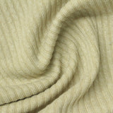 Polyester Stretch Rib Knit Fabric, 340 gsm, 165 cm — Khaki — photo 1
