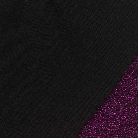 Purple Marl French Terry, Nylon-Metallic