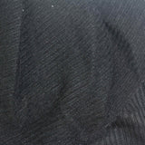 Brushed Polyester Stretch Chunky Knit Fabric, 220 gsm — Black — photo 1