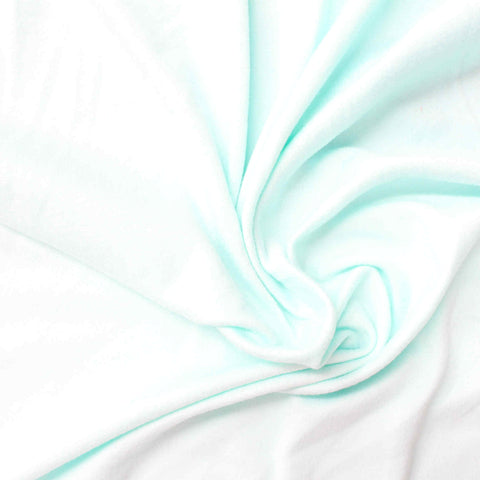 Polyester Stretch Milk Silk Knit Fabric, 165 gsm, 160 cm — White, ref EF-225756