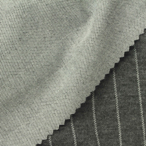 Light Grey Vertical-Pinstripe Jacquard, Polyester