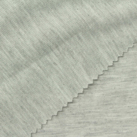 Light Grey Marl Jersey Knit, Polyester, 160 gsm, 150 cm