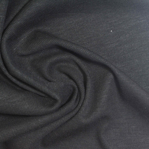 Tencel Lyocell Polyester Blend Rib Knit Fabric, 150 gsm, 150 cm — Grey