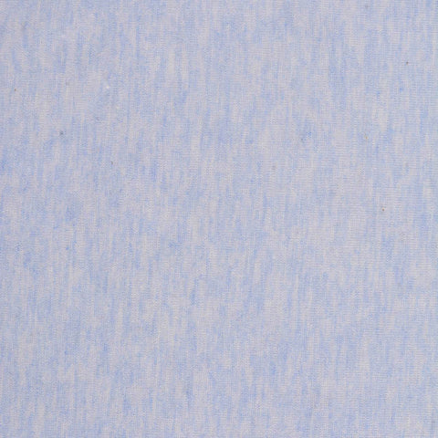 Light Blue Marl Jersey Knit, Cotton-Poly, 123 gsm
