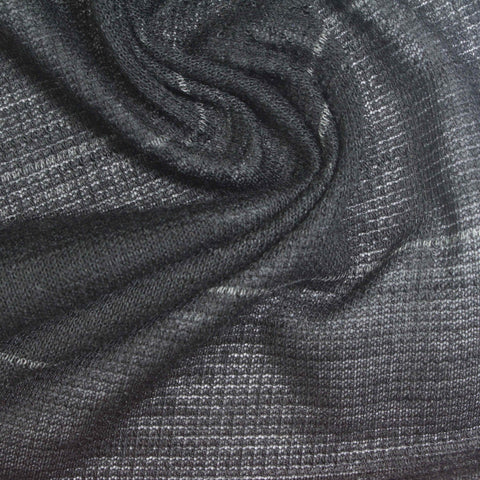 Dark Grey Marl French Terry, Polyester, 160 gsm