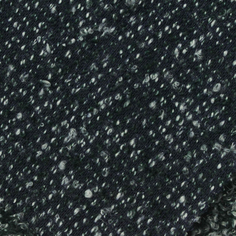 Dark Green Marl Sherpa Fleece, Polyester, 315 gsm