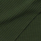 Cotton Polyester Stretch Rib Knit Fabric, 187 gsm, 165 cm — Green — photo 1