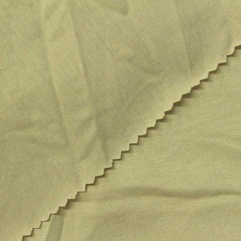 Cotton Polyester Jersey Knit Fabric, 175 gsm, 165 cm — Khaki