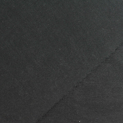 Viscose Stretch Jersey Knit Fabric, 220 gsm, 160 cm — Black