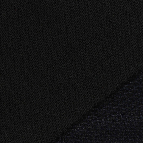 100% Polyester Chunky Knit Fabric, 410 gsm, 160 cm — Black
