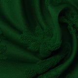 Dark Green Tone-on-Tone Jacquard, Polyester, 260 gsm — photo 1