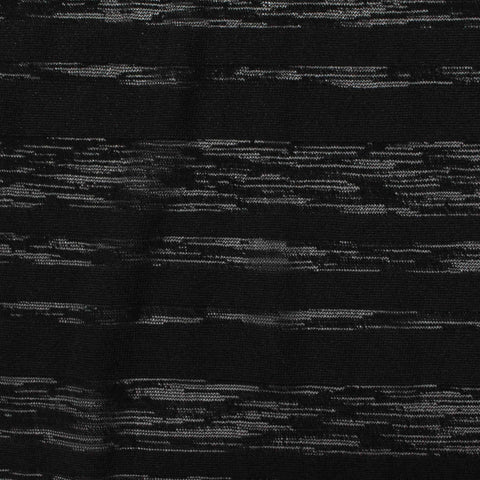 Black Lines Jersey Knit, Polyester, 93 gsm