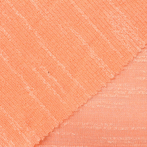 Light Orange Marl Chunky Knit, Poly-Viscose