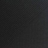 Polyester Viscose Stretch Rib Knit Fabric, 230 gsm — Black — photo 1