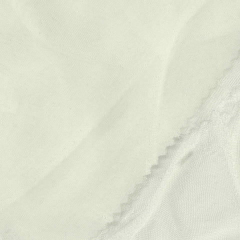 Jacquard Acetate Polyester Stretch Interlock Knit Fabric, 150 gsm, 148 cm — White