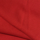 Cotton Polyester Stretch Rib Knit Fabric, 280 gsm, 115 cm — Red — photo 1