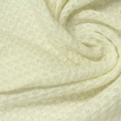 Jacquard 100% Viscose Waffle Knit Fabric, 205 gsm, 190 cm — Beige