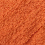 Orange Textured Crepe, Polyester — photo 1