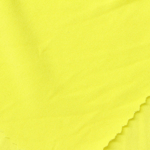 Brushed Polyester Stretch Milk Silk Knit Fabric, 180 gsm, 170 cm — Yellow